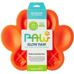 PetDreamHouse PetDreamHouse zpomalovací miska Paw Slow Feeder – oranžová