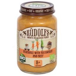 Rudolfs BIO Zelenina s pohankou a hovězím masem 190 g (od 8 měsíců)