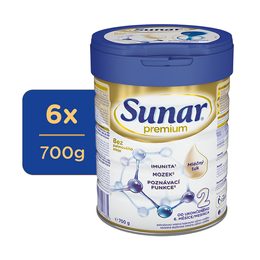 Sunar 6x Premium 2 Mléko pokračovací 700g
