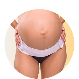 CARRIWELL Těhotenský nastavitelný podpůrný pás - BÍLÝ
