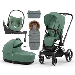 Cybex Priam 4.0 2023 sada All-in 7v1 Chrome Black podvozek + Potah sezení + korba Lux + Cloud T Plus + Base T + zimní set Cottonmoose