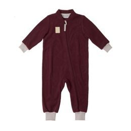 LEOKID Fleecový overal Snowberry Redwood vel. 12 - 18 měsíců (vel. 80)