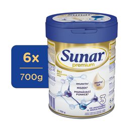 Sunar 6x Premium 3 Mléko batolecí 700g