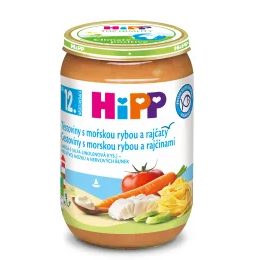 HiPP Jemné těstoviny s mořskou rybou a rajčaty - nová receptura