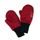 ESITO Zimní palcové rukavice softshell s beránkem Red