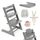 STOKKE® Tripp Trapp® Beech Wood + Baby Set + Cushion + Popruhy + Pultík + Jídelní sada Petite&Mars