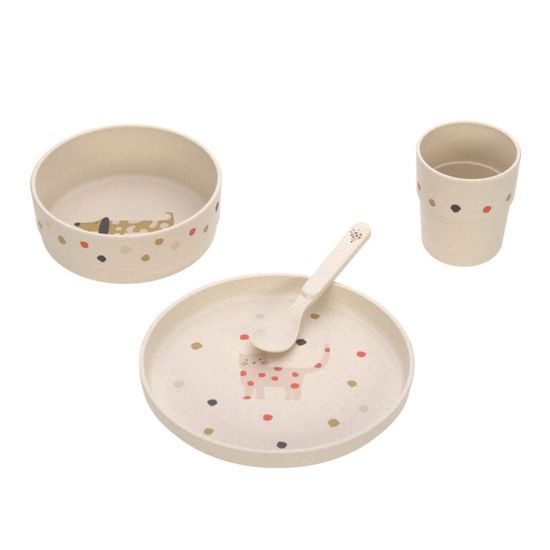 Lässig Dish Set PP/Cellulose Little Mateys spicy orange