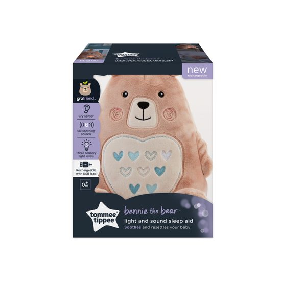 Tommee Tippee Noční světlo s hudbou Grofriend Bennie the Bear