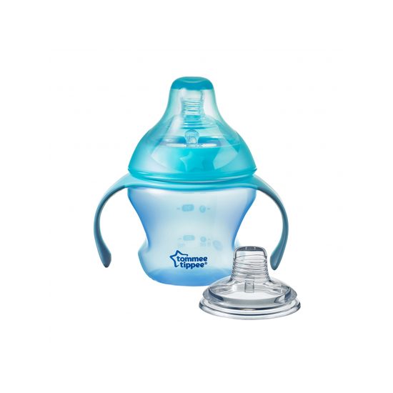 Tommee Tippee Přechodový hrnek se savičkou a pítkem 150ml 4m+