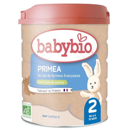 BABYBIO Primea 2 pokračovací kojenecké bio mléko 800 g
