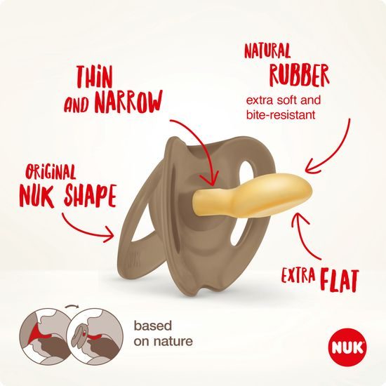 NUK for Nature Latexový dudlík 6-18m 2ks