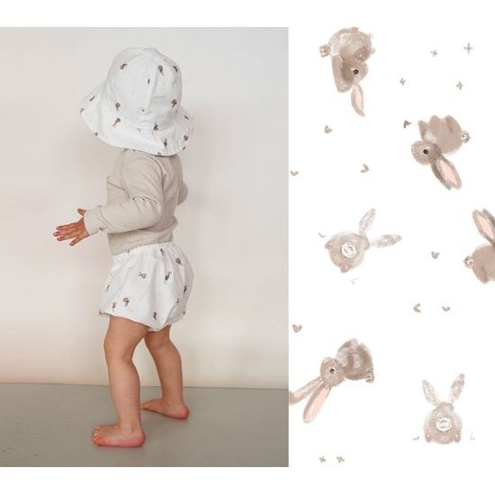 Lullalove Dětské šortky 0-6 měsíců - Králíček