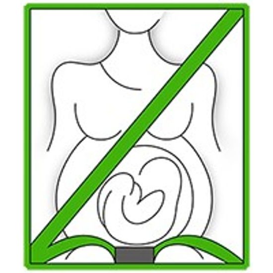 Scamp Pás Comfort ISOFIX pro těhotné, šedý