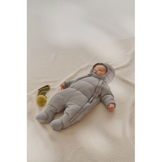 LEOKID Baby Overall Eddy Gray Mist vel. 0 – 3 měsíce (vel. 56)