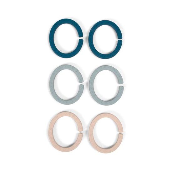 Filibabba Silikonové kroužky BLUE