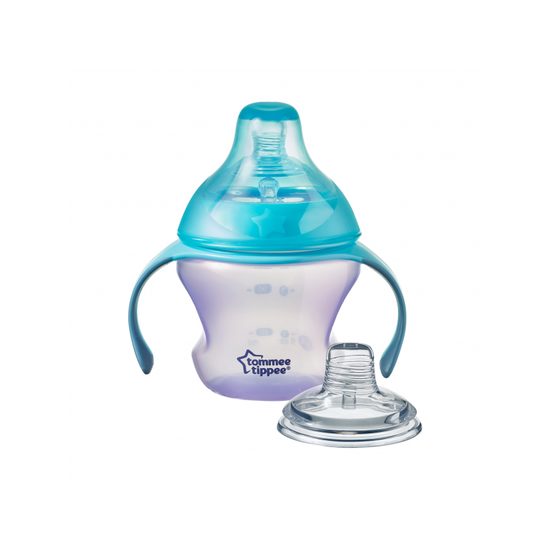 Tommee Tippee Přechodový hrnek se savičkou a pítkem 150ml 4m+