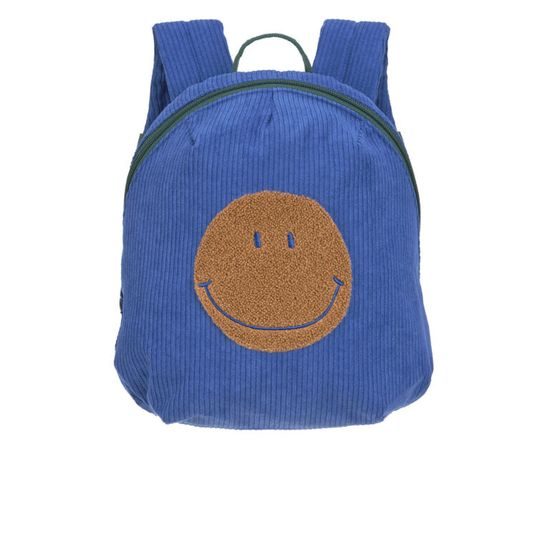 Lässig Tiny Backpack Cord Little Gang Smile blue