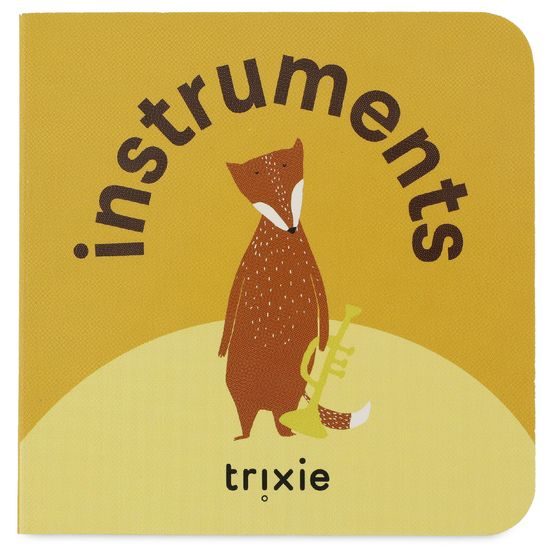 Trixie Malá knihovna Trixie Baby 4 ks knížek - oblečení/ovoce/dopravní prostředky/hudební nástroje