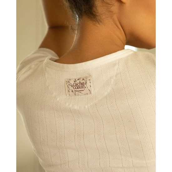 Cache Coeur Těhotenské Tričko ze 100% francouzské organické bavlny