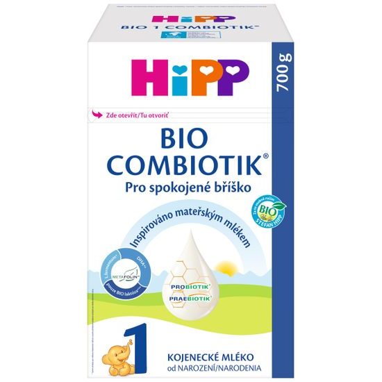 HiPP 4x Počáteční mléčná kojenecká výživa HiPP 1 BIO Combiotik 700g