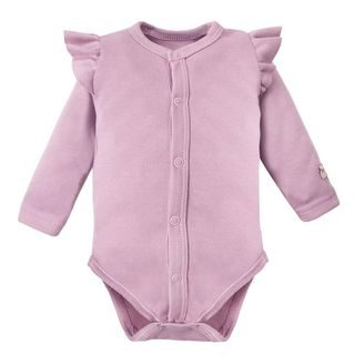 Eevi Body celorozepínací hladké s volánky Simply Comfy - VŘESOVÉ