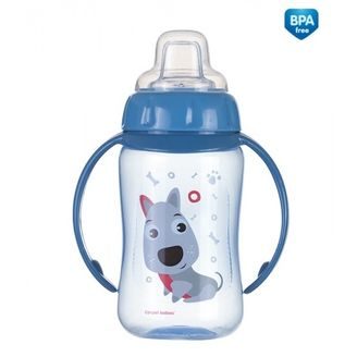 Canpol babies Tréninkový hrníček Cute Animals 320ml (6m+) - PEJSEK