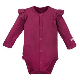 Eevi Body celorozepínací s volánky Simply Comfy - BORDÓ