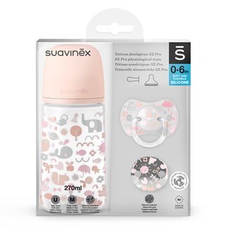 Suavinex Wonder dudlík SX Pro fyziologický 6-18m Mauve Chalk