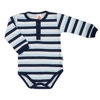 Makoma Body polo dlouhý rukáv Blue Stripes