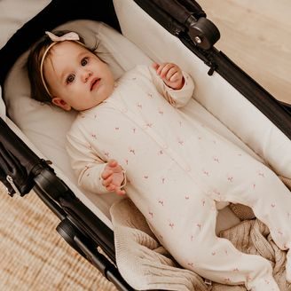 Lili Royal Baby Overal s volánkem Silver dots BÍLÁ