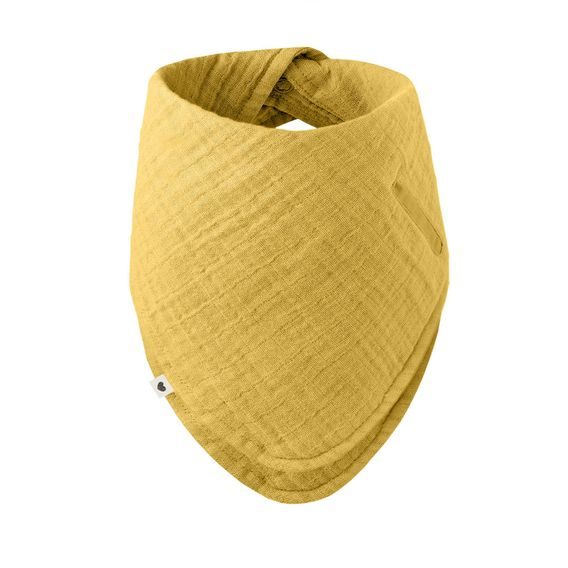 BIBS Bandana mušelínový slintáček BIO bavlna MUSTARD