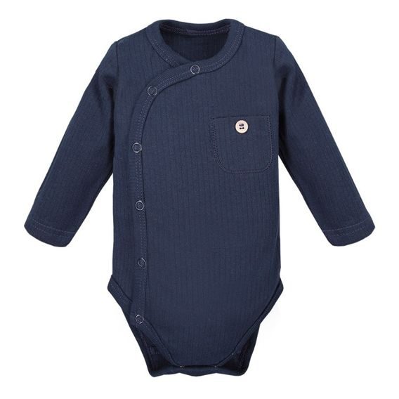 Eevi Body celorozepínací s kapsičkou Simply Comfy - TMAVĚ MODRÉ