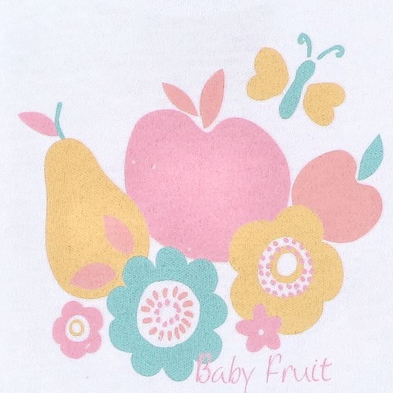 NINI Body krátký rukáv Fruits BÍLÉ