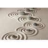 Fototapeta piesočnaté kruhy so zen kameňmi