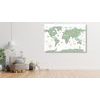 Obraz na korku mapa sveta s historickým nádychom v zelenom prevedení