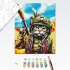 Maľovanie podľa čísiel nebojácna mačka