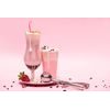 Samolepiaca fototapeta ružový milkshake s jahodami
