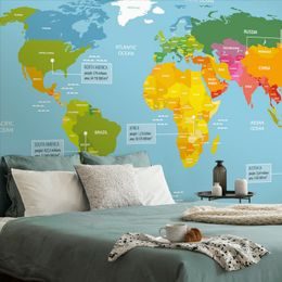 Samolepiaca tapeta pútavá mapa sveta