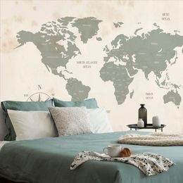 Samolepiaca tapeta jednoduchá mapa sveta