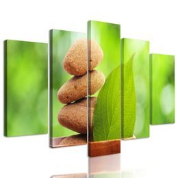 5-dielny obraz Zen kamene v prirode