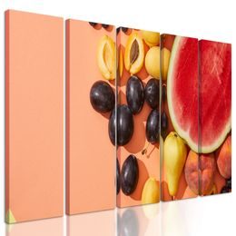 5-dielny obraz chutné ovocie