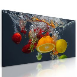 Obraz ovocie ponorené vo vode