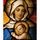 Samolepiaca tapeta Panna Mária držiaca malého Ježiša