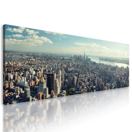 Obraz letecký pohľad na okuzľujúci New York