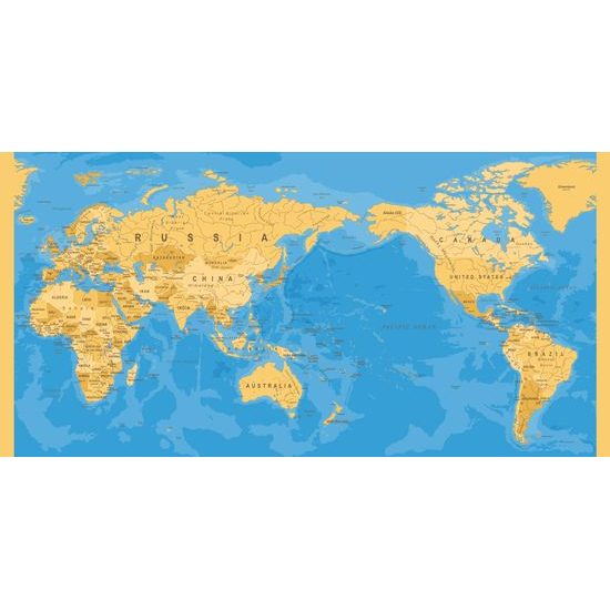 Obraz na korku mapa sveta v nevšednom prevedení