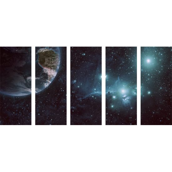 5-dielny obraz temný a nekonečný vesmír