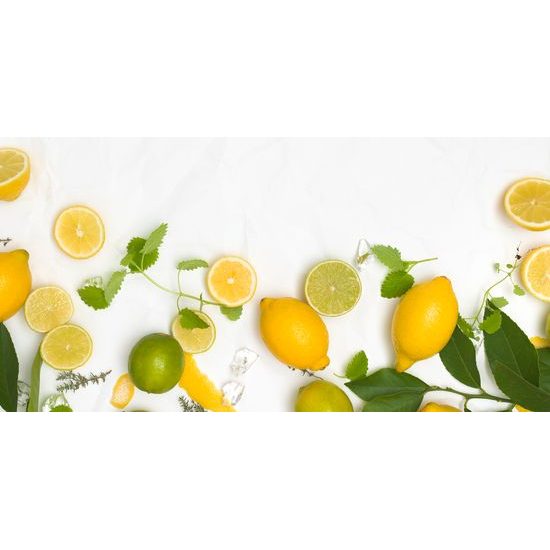 Obraz chutné citrónové a limetkové zátišie