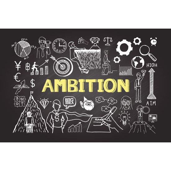 Tapeta s motivačným nápisom Ambition