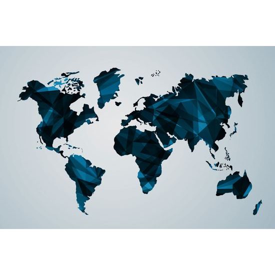 Obraz na korku vektorová mapa sveta