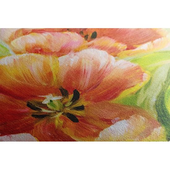 Obraz maľované tulipány